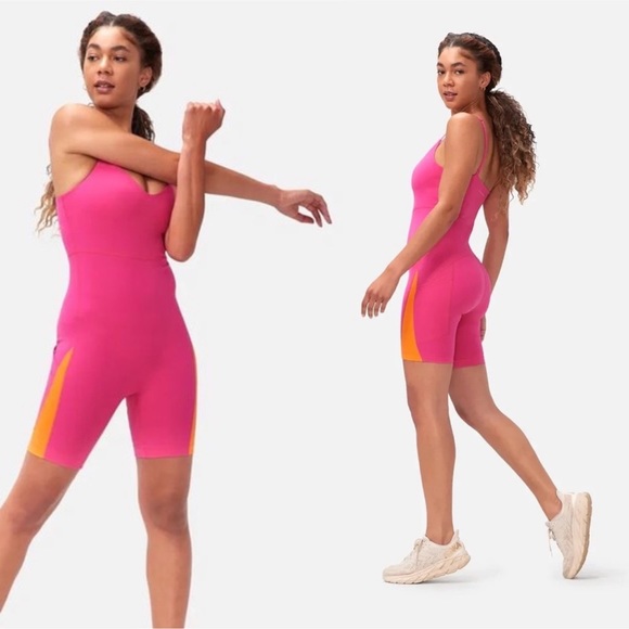 Outdoor Voices Zoom 8” Bodysuit in Winecup - Picture 2 of 7